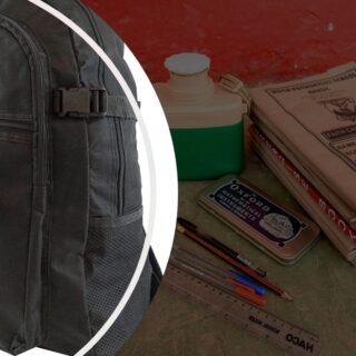 School Bag +Plus Books & Pen